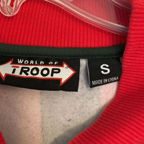 Men's Size S Troop Red | Green Crown Royal Velour Track Jacket.  L1 - Picture 5 of 9